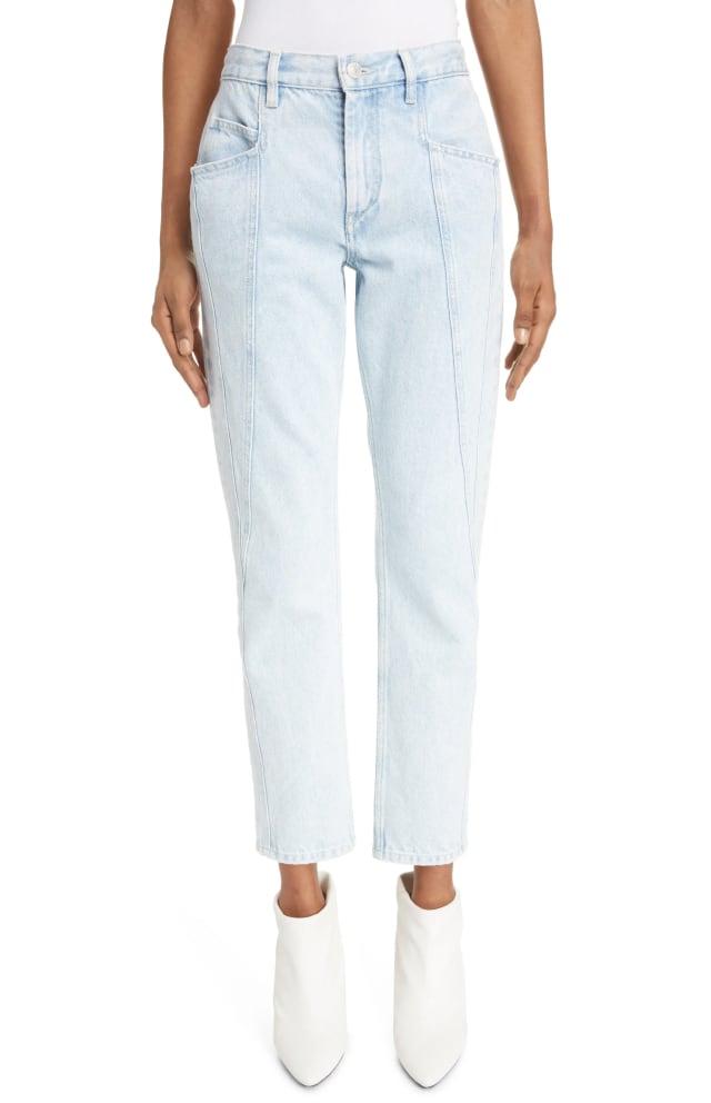 Frame Denim Le High Skinny Jeans Style 1201 light blue color made from premium cotton denim