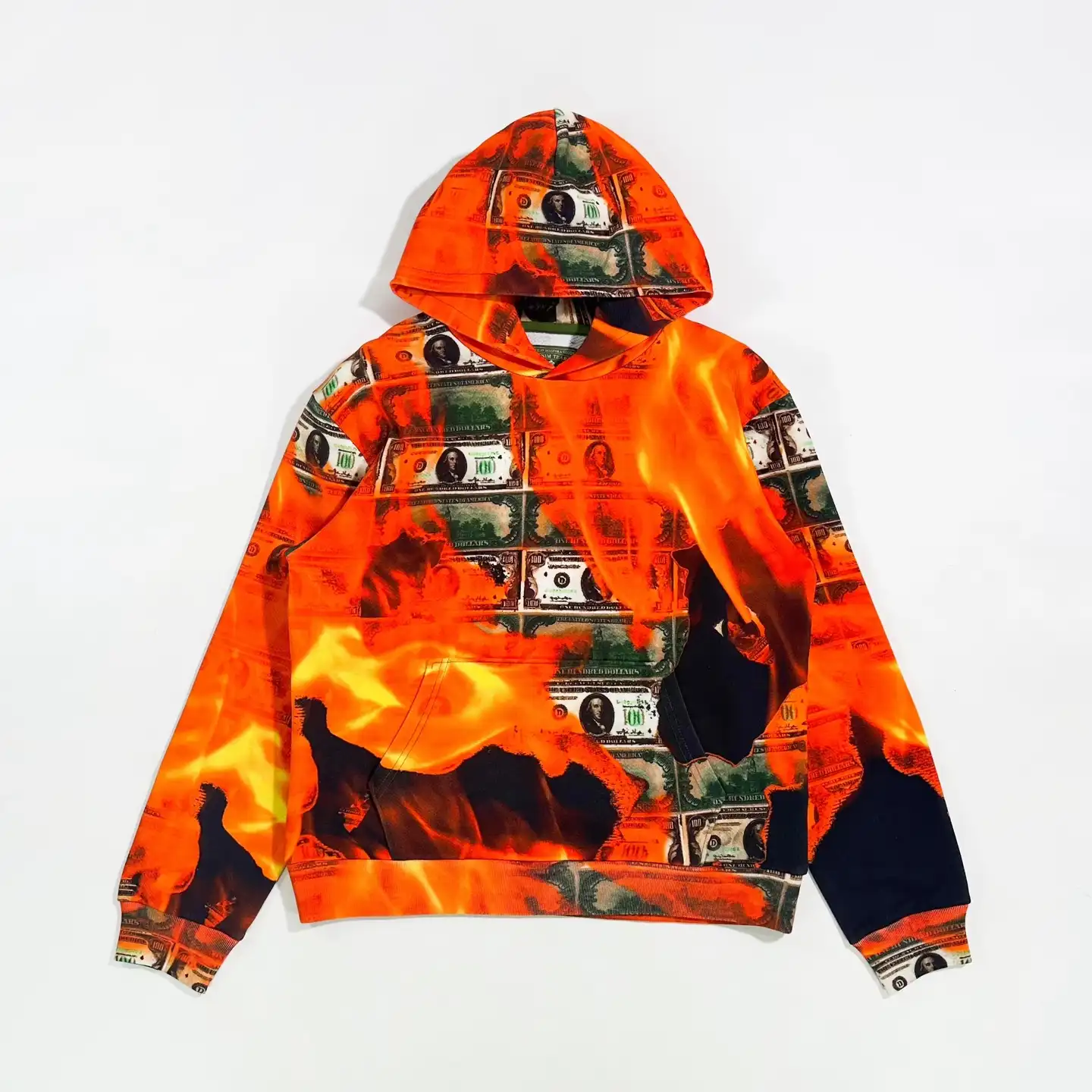 Denim Tears Burning Dollar Hoodie