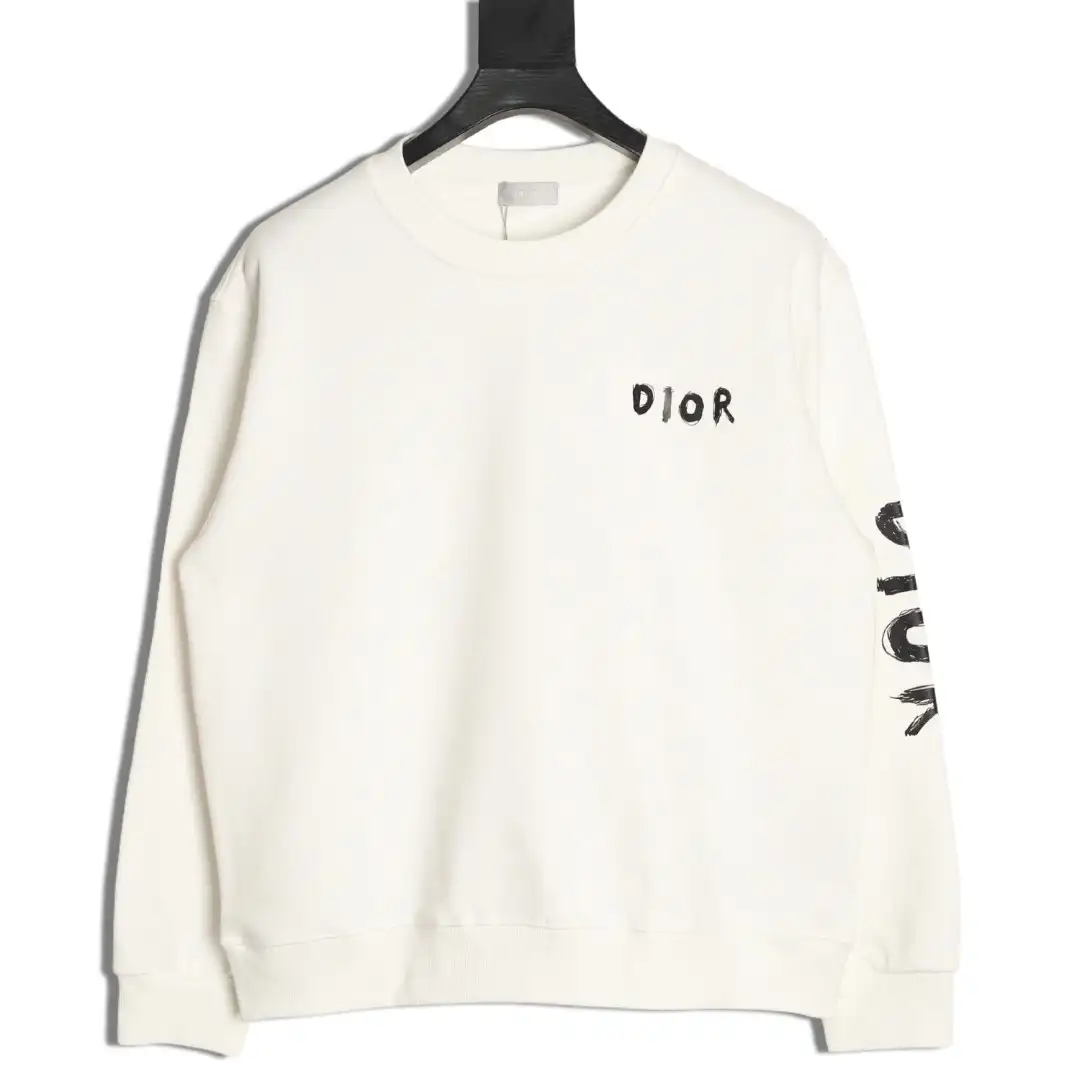 Dior arm letter round neck hoodie480g