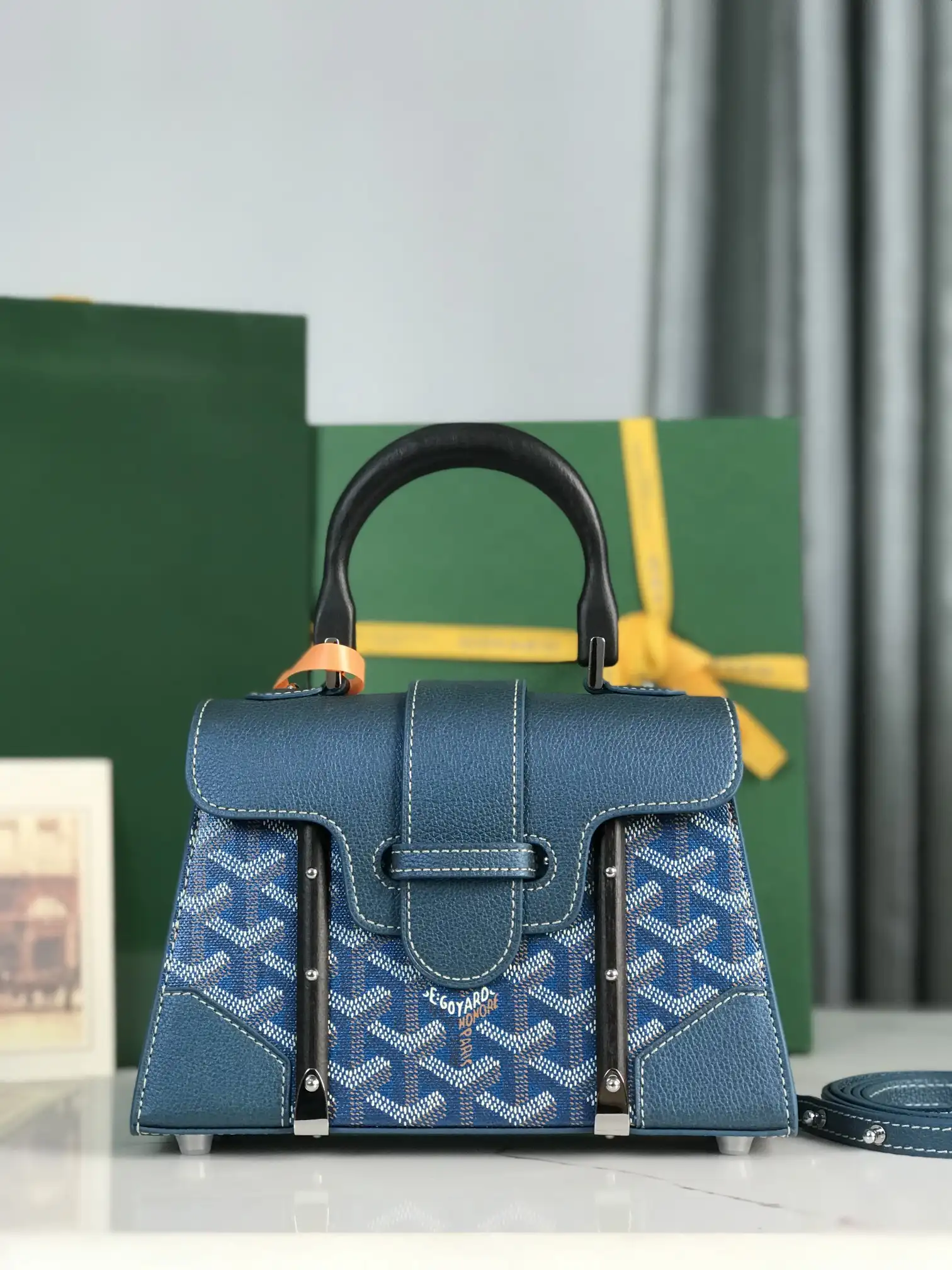 Pearl Green Tote with Original Packaging and Box