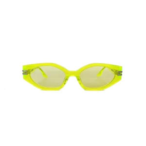 Celine Slim Cat Eye Sunglasses neon yellow acetate frame light yellow lenses