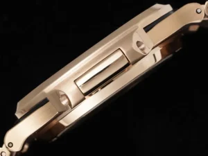 Audemars Piguet Royal Oak rose gold case and bracelet luxury watch side view