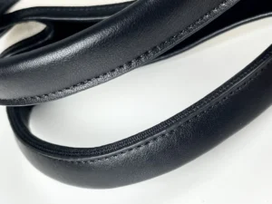 Hermes bag handle black leather smooth texture replacement strap accessory