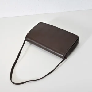 Therow Nuance Sheepskin Tote Bag in dark brown leather, showcasing minimalist design and a soft, lightweight structure, ideal for low-key luxury.