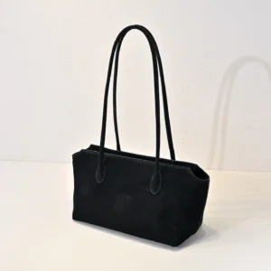 Prada Re-Edition 2000 20 black nylon shoulder bag with leather handles