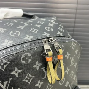 Louis Vuitton Christopher GM backpack black monogram canvas with leather zipper pulls