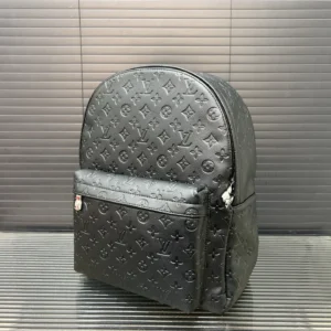 Louis Vuitton Palm Springs backpack medium black embossed monogram leather bag