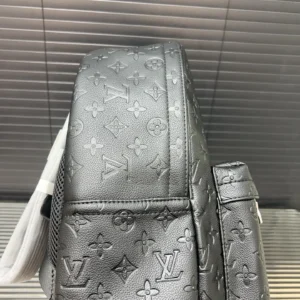 Louis Vuitton Palm Springs backpack medium black embossed leather monogram bag