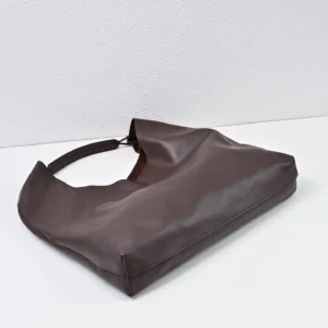 Bottega Veneta The Shoulder Large bag dark brown leather soft slouchy design