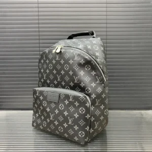 Louis Vuitton Apollo Backpack medium black monogram canvas bag with front zip pocket