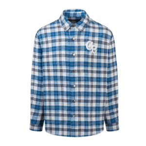 Off-White Checkered Shirt Blue White Cotton blend long-sleeve casual shirt