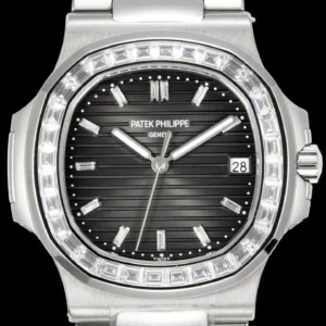 Patek Nautilus 5711 Black Diamond Bezel 40mm Steel Bracelet Premium Edition