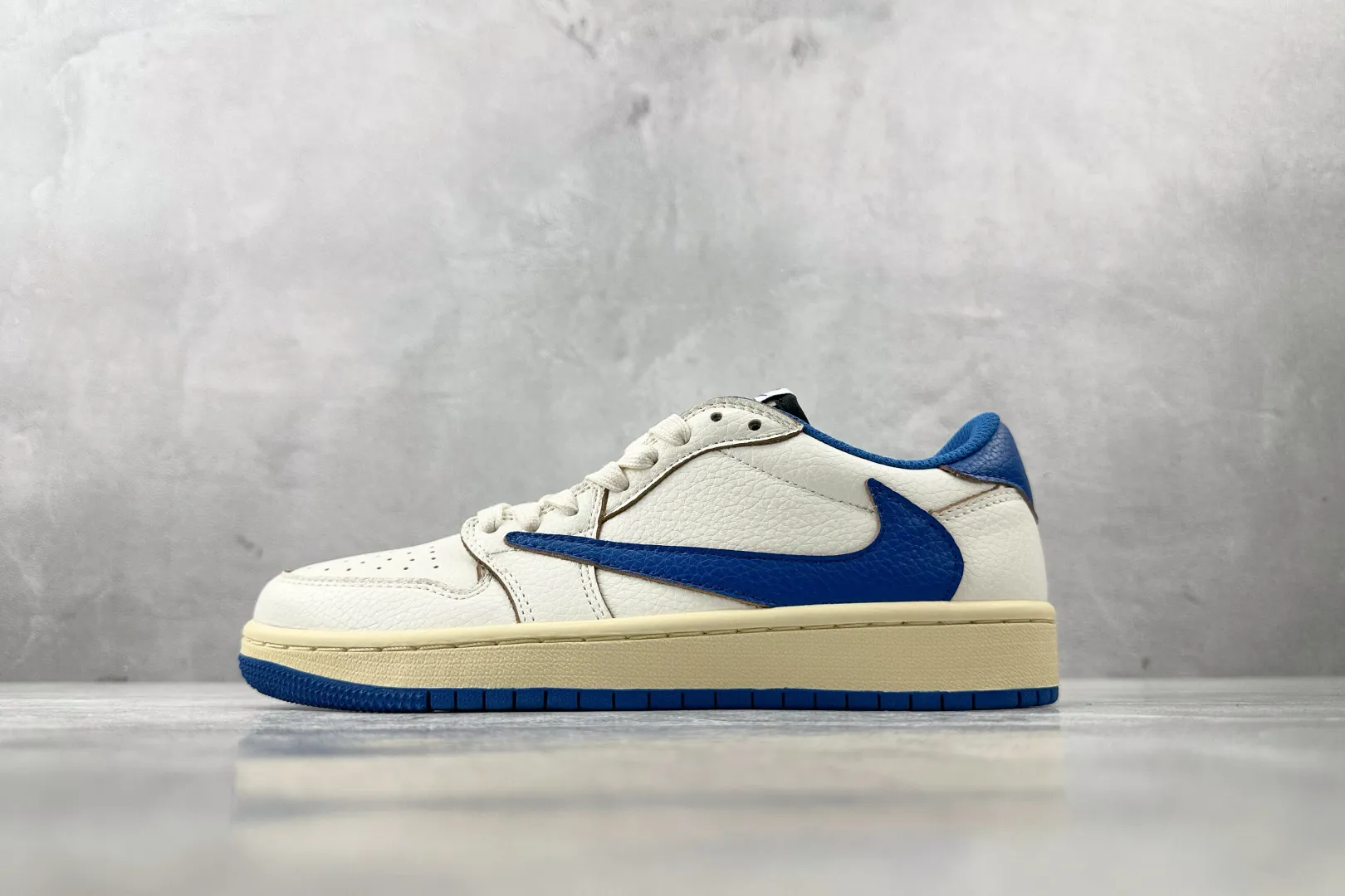 Jordan 1 Retro Low OG SP Fragment x Travis Scott Sail Military Blue