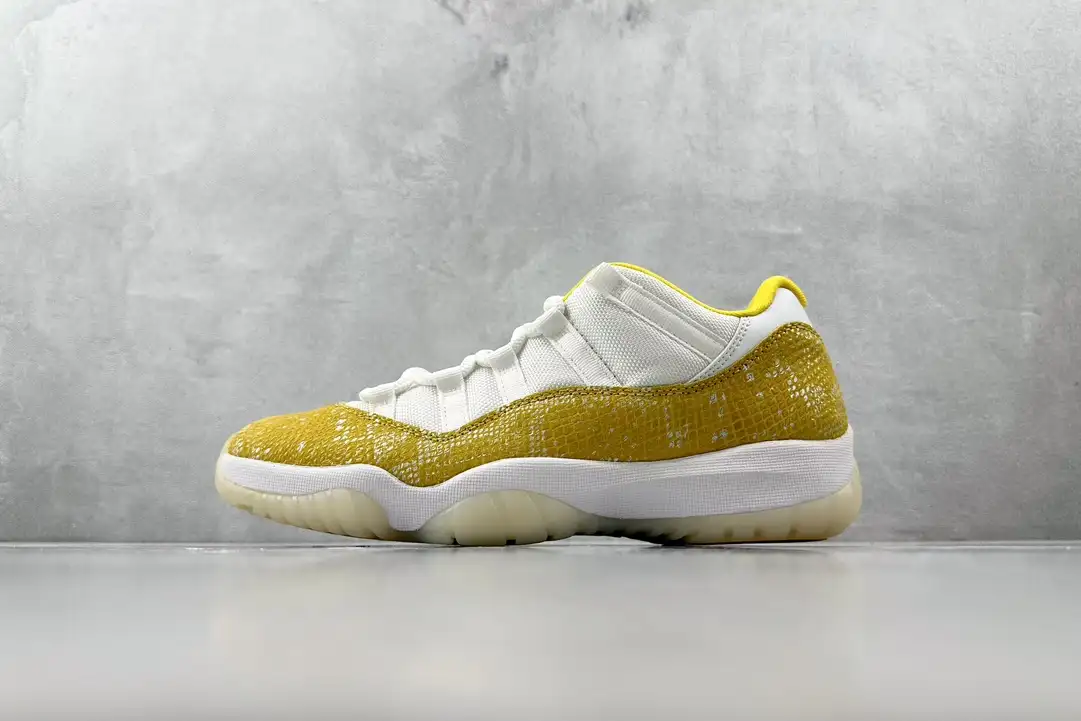 Jordan 11 Retro Low Yellow Snakeskin
