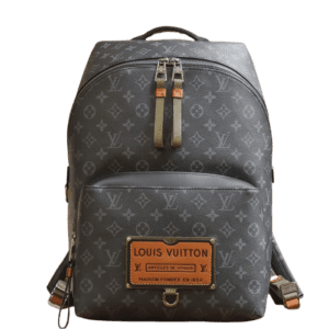 Louis Vuitton Christopher PM backpack grey monogram coated canvas leather trim bag