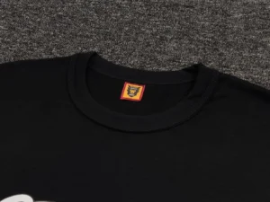 Human Made T-shirt black cotton crew neck casual wear