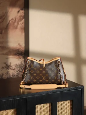 Louis Vuitton NéoNoé BB bag small brown monogram coated canvas leather trim