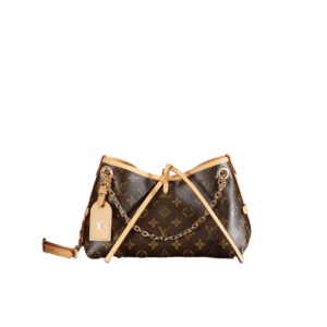 Louis Vuitton Sologne PM bag brown monogram canvas leather trim with chain strap and leather tag