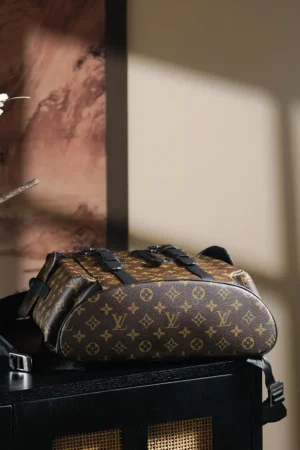 Chip Diamond Jumping Code Backpack by Louis Vuitton, showcasing signature monogram pattern and stylish design, ideal for daily outdoor use and travel.