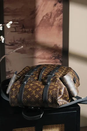 Chip Diamond Jumping Code Backpack from Louis Vuitton, featuring a stylish brown monogram design, adjustable straps, and a practical, versatile shape for daily use.