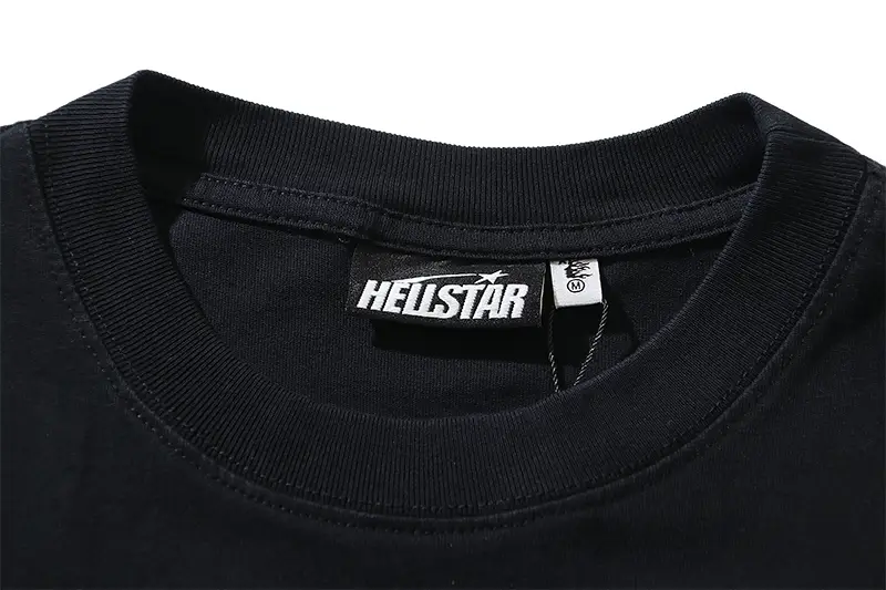 Hellstar T-shirt black cotton crew neck short sleeve top