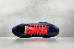 Nike Kobe 6 Protro CT8014-401 Midnight Navy/Red-Yellow synthetic leather basketball sneakers
