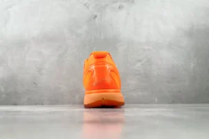 Nike Zoom KD14 EP CZ0176-800 orange colorway synthetic and textile basketball sneakers back view