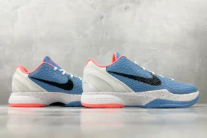 Nike Kobe 5 Protro Blue Black White Coral sneakers textured synthetic leather material
