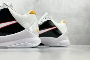 Nike Kobe 7 Black Mamba black white yellow leather sneakers with Zoom cushioning and signature details