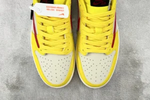 Nike Air Jordan 1 Low OG Laser Orange yellow white red leather sneakers
