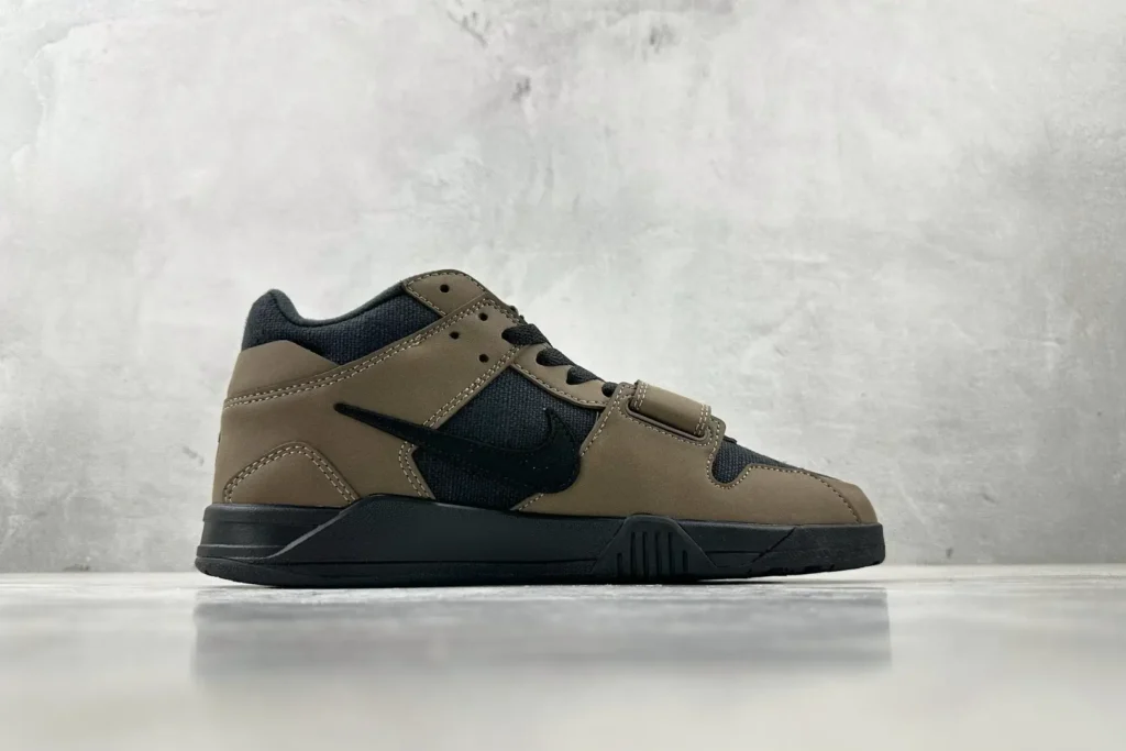 Nike Air Trainer 1 vintage olive green black leather and mesh sneakers