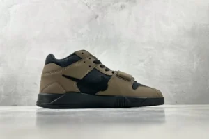 Nike Air Trainer 1 vintage olive green black leather and mesh sneakers