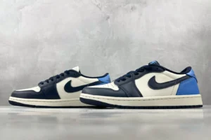 Nike Air Jordan 1 Low OG Obsidian University Blue white black leather sneakers