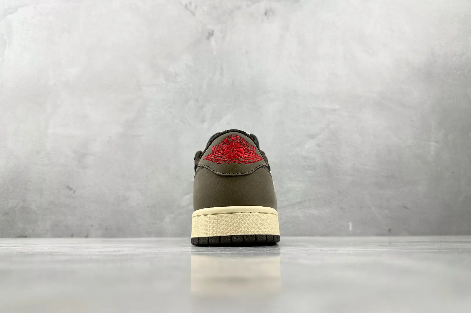 Jordan Air Jordan 1 Low OG Dark Mocha brown black red leather sneakers with off-white sole