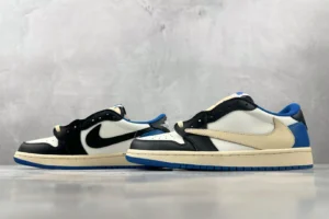 Nike Jordan 1 Low OG Lost and Found DZ5485-106 sail black varsity royal leather sneakers