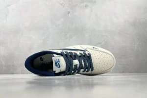 Nike Air Force 1 Low 07 LV8 DC1826-100 Summit White/Blue textile leather sneaker