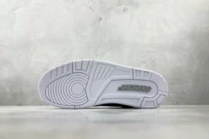 Nike Jordan 3 Retro CT8532-100 white cement colorway rubber outsole sneakers