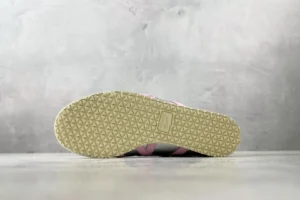 Onitsuka Tiger Mexico 66 pink black beige rubber sole leather sneakers