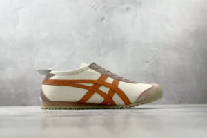 Onitsuka Tiger Mexico 66 white orange beige leather suede sneakers