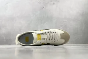 Onitsuka Tiger Mexico 66 white yellow black leather and suede sneakers