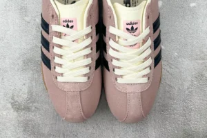 Adidas Gazelle sneakers pink navy cream suede leather with rubber sole