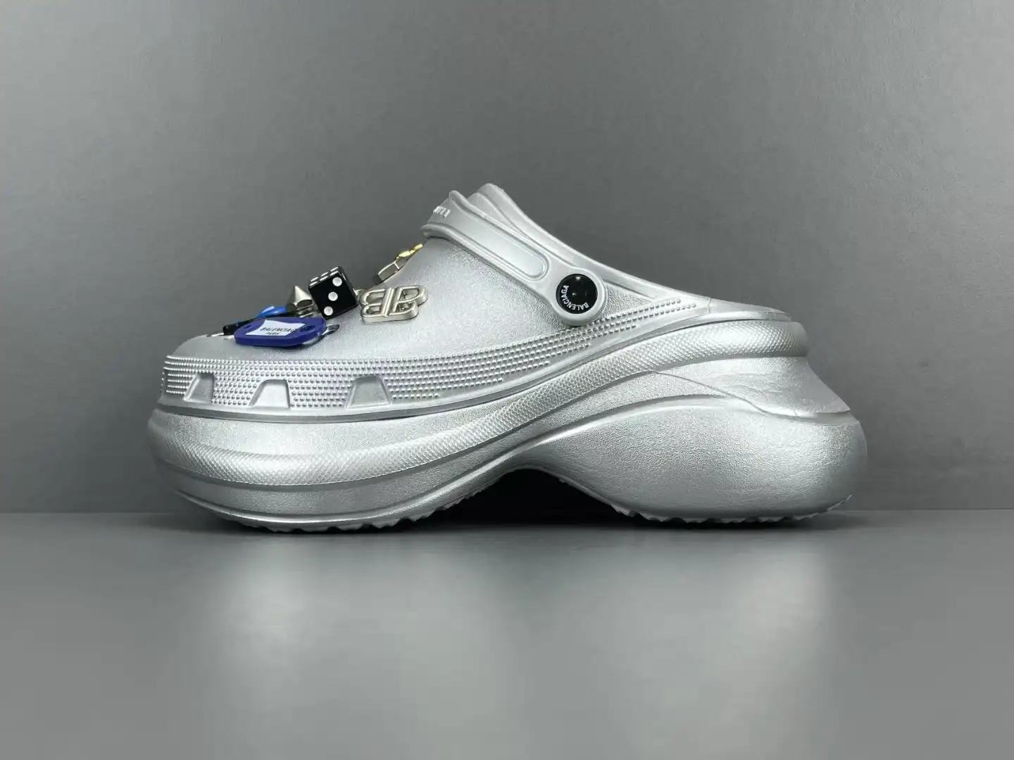 Balenciaga thick soled round toe perforated shoes