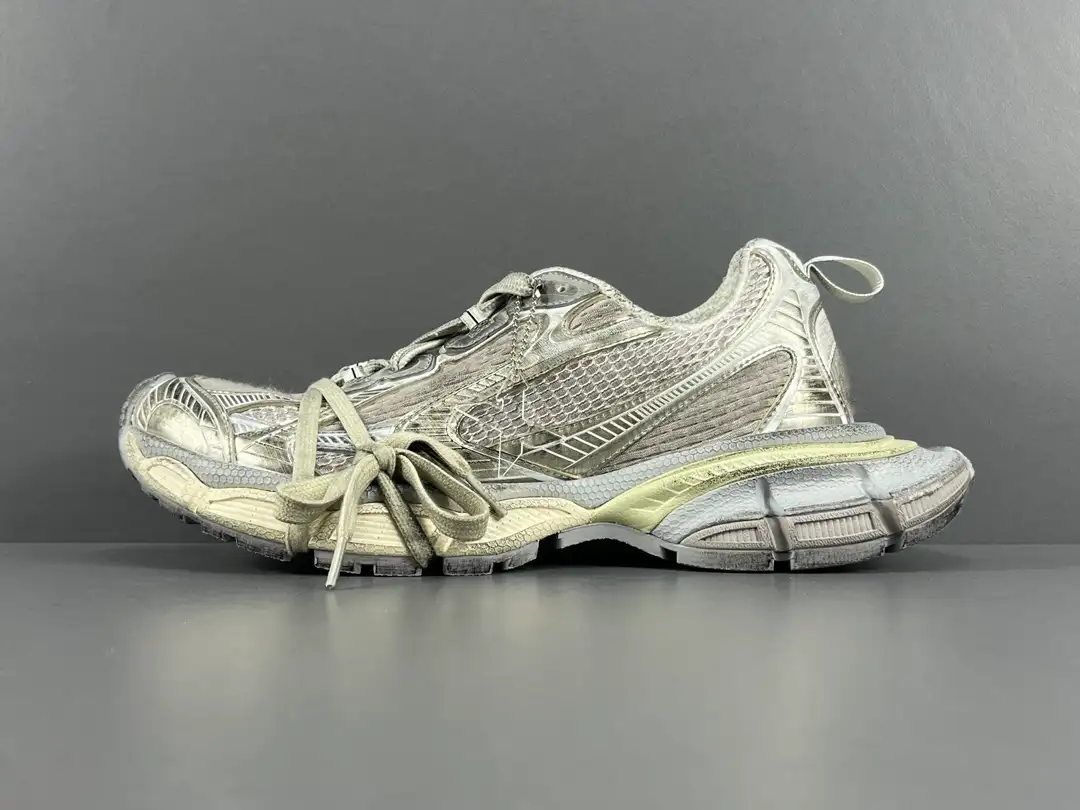 Pale beige Balenciaga 3XL mesh lace up for vintage