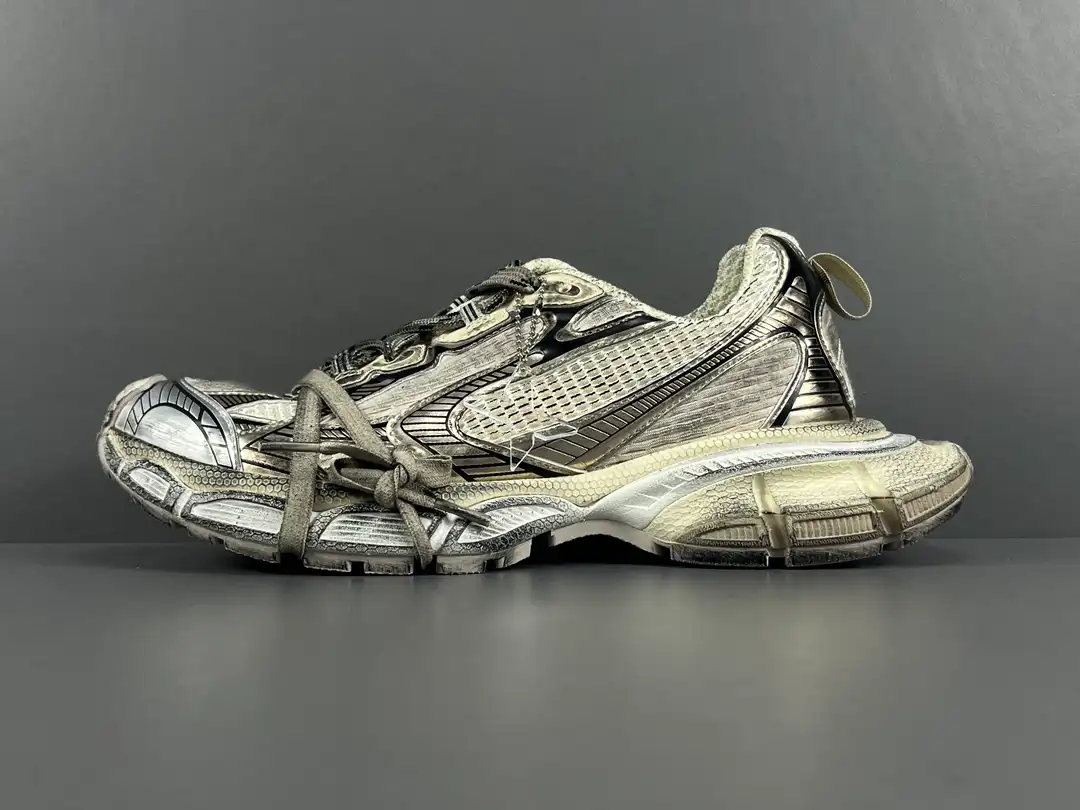 Champagne Gold Balenciaga 3XL Mesh Lace Making