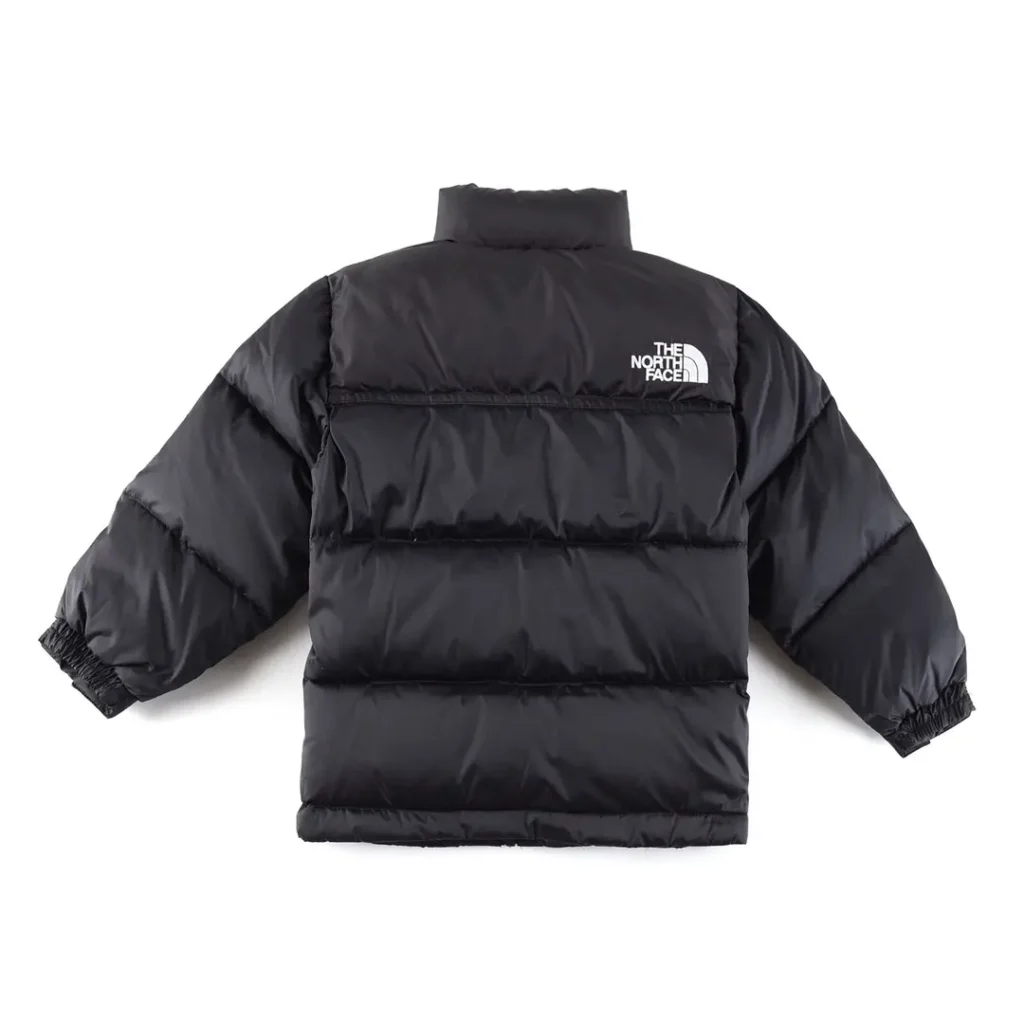 The North Face Nuptse Jacket black color water-resistant nylon puffer coat