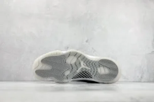 Nike Air Jordan 11 Retro Concord white black patent leather sneakers with translucent outsole