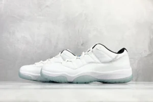 Nike Air Jordan 11 Low Legend Blue white black leather sneakers with icy translucent sole