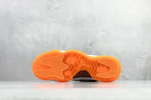 Nike Air Jordan 11 Low OG 528895-012 infrared white black patent leather sneakers outsole view