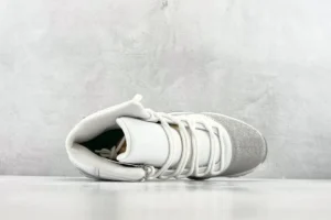 Air Jordan 11 Retro Legend Blue white silver patent leather sneakers top view