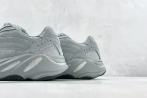 Adidas Yeezy Boost 700 V2 grey colorway suede mesh sneakers with chunky midsole cushioning